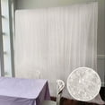 thumbnail image 3 of Efavormart 8ftx8ft White Fringe Shag Polyester Photo Backdrop Curtain, Minky Fabric Wedding Drapery Panel, 3 of 10