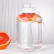 thumbnail image 4 of Botella de agua con marca de graduación, incluye pajita, diseño deportivo a prueba de fugas, color blanco, para gimnasio, camping y uso al aire libre, botella de hidratación portátil. Blahzhy, 4 of 9