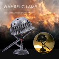 thumbnail image 1 of War Relic Lamp Cascos Lámpara de mesa Estatua Resina Lámpara de escritorio Souvenir (Combate), 1 of 8