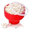 thumbnail image 3 of TAILTOSS Microwave Popcorn Foldable Silicone Bowl with Lid 7.9 x 5.7in Red 1Pcs, 3 of 8