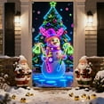 thumbnail image 6 of Fluorescent Christmas Door Cover for Front Doors,Multiple Neon Santa Lights Doors Banners,Glow in the Dark Christmas Door Cover for Outdoor Indoor Holiday Decoration, 6 of 7