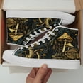 thumbnail image 3 of Coolcustomize Men's Plus Size High-Top Sneakers - Dark Forest Mushroom Print Shoes, Cushioned Rubber Sole, Unisex Retro Shoes for Big Feet, Vibrant Design, Streetwear Style, Breathable Fabric Boots, 3 of 9
