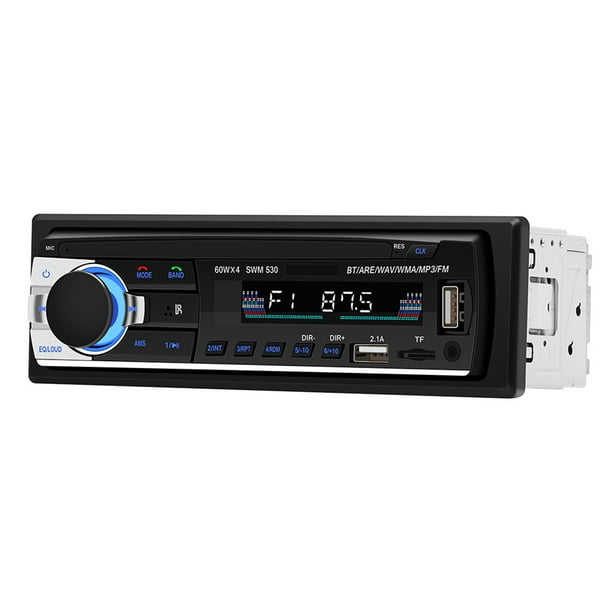 Radio FM con doble puerto USB para automóvil, Bluetooth, manos libres, reproductor de música MP3 sin pérdida