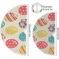 thumbnail image 3 of Coolnut Easter Eggs Christmas Tree Skirt 36", Easter Tree Skirt Double Layers Polyester Easter Tree Skirt for Easter Holiday Party Decoration, 3 of 6