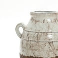 thumbnail image 7 of LuxenHome Rustic Cream and Brown Terracotta Urn with Handles 18.5-Inch Tall Vase, 7 of 7