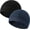Set C-black,navy, variant on 2 Pieces Cotton Skull Caps for Men Women Helmet Liner Breathable Sleep Hat Chemo Headwear Running Cap