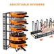 thumbnail image 5 of Estante organizador de ollas y sartenes Estante metálico ajustable de 8 niveles | Organizador de bandeja de armario Soporte de almacenamiento resistente negro de 21,6" para utensilios de cocina, 5 of 9