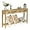 Natural, variant on RUSTOWN Farmhouse Console Table with 4 Drawer, 60" Long Rustic Entryway Table with Open Storage Shelves and Handmade Metal Handle, Narrow Foyer Sofa Table for Living Room, Entryway, Hallway(Natural)