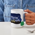 thumbnail image 4 of CafePress - Merry Christmas Starry Large Mug - 15 oz Ceramic Large White Novelty Mug, 4 of 6
