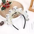 thumbnail image 5 of Halloween Disco Ball Headband Disco Headband Silver Vintage Retro Disco Headwear Women Girl for Halloween Christmas, 5 of 5