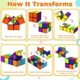 thumbnail image 3 of Juego de cubos mágicos Euclidean Star Cube 2 en 1 para niños y adultos, 3 of 9
