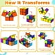 thumbnail image 3 of Juego de cubos mágicos Euclidean Star Cube 2 en 1 para niños y adultos, 3 of 9