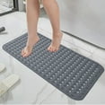 thumbnail image 5 of Steadline PVC Suction Cup Bath Mat Non Slip Shower Floor Mat with Massage Texture Waterproof Bathroom Rug for Tub Shower Stall Safe Foot Pad Home Bath Essentials, 5 of 6