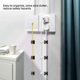 thumbnail image 5 of 100PCS Adhesive Cable Clips Cable Tidy Self Sticky Fixing Wire Clips Cable Management for Car, Office and Home - White, 5 of 5