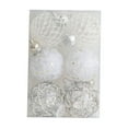 thumbnail image 2 of 6 Pcs Christmas Tree Decorations Christmas Ball Hanging Ornaments, Beautiful Bright Shatterproof Christmas Balls for Christmas Decorations 2.36 Inch White, 2 of 6