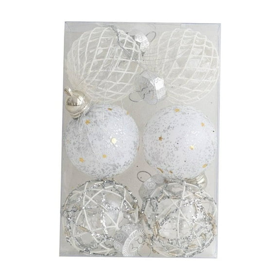 OAVQHLG3B Christmas Ball Ornaments 6pcs Shatterproof Christmas Ornaments Set Multiple Styles Ornaments For Christmas Trees Also For Other Party Decoration