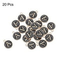 thumbnail image 3 of Uxcell Alphabet A Letter Charm Double Sided Enamel Initial Alphabet Pendant Black, for Necklace Bracelet Earring 20pcs, 3 of 7