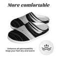 thumbnail image 6 of Picia Abstract Black White Swirls for Women's Lamb-hug Comfy Fleece House Slippers Memory Foam, Slip-on House Shoes Indoor Outdoor-35/36, 6 of 7