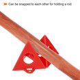 thumbnail image 4 of Unique Bargains Painting Stands, 24 Pack ABS Plastic Mini Cone Paint Stands Risers Support, Red, 4 of 5