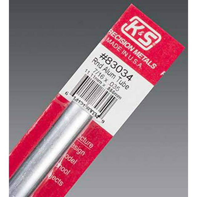 K & amp; S 83034 0,43 x 0,035 x 12 Po Tube Rond en Aluminium