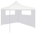 thumbnail image 3 of Paredes laterales para gazebo VidaXL con ventanas de PVC transparente, 2 unidades, blancas, 3 of 5
