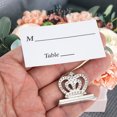 thumbnail image 4 of Linaichen place card holder 3 Pcs Photo Cards Holders Crown Note Clip Holders Table Centerpieces for Party, 4 of 8