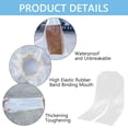 thumbnail image 2 of Tripumer 5 Pcs Disposable Clear Plastic Rain Pants One Size Fits Most Foot Wrapped Rainwear for Outdoor Activities, 2 of 7