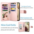 thumbnail image 2 of 6.5" Galaxy A12 Wallet Case, Samsung Galaxy A12 2021 PU Leather Case, Njjex Luxury PU Leather 9 Card Slots Holder Carrying Folio Flip Cover [Detachable Magnetic Hard Case] & Kickstand & Hand Strap, 2 of 5