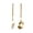 03 Gold, variant on Telescoping Forks 2Pcs, Extendable Stainless Steel Dinner Long Handle Fork Set up to 25", Funny BBQ Grill Tool Gag Gift for Camping, Fire Pit Marshmallow Roasting, Parties, and Kitchen Novelty