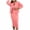 Pink, variant on Women's Two Piece Sets Button Jackets Bodycon Dress Nightclub Party Tracksuit Outfits Black M