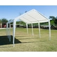 thumbnail image 6 of 10x20 (8) Leg Portable Carport Outdoor Party Sun Shade Shelter - WHITE - 1 1/2" Frame, 6 of 10