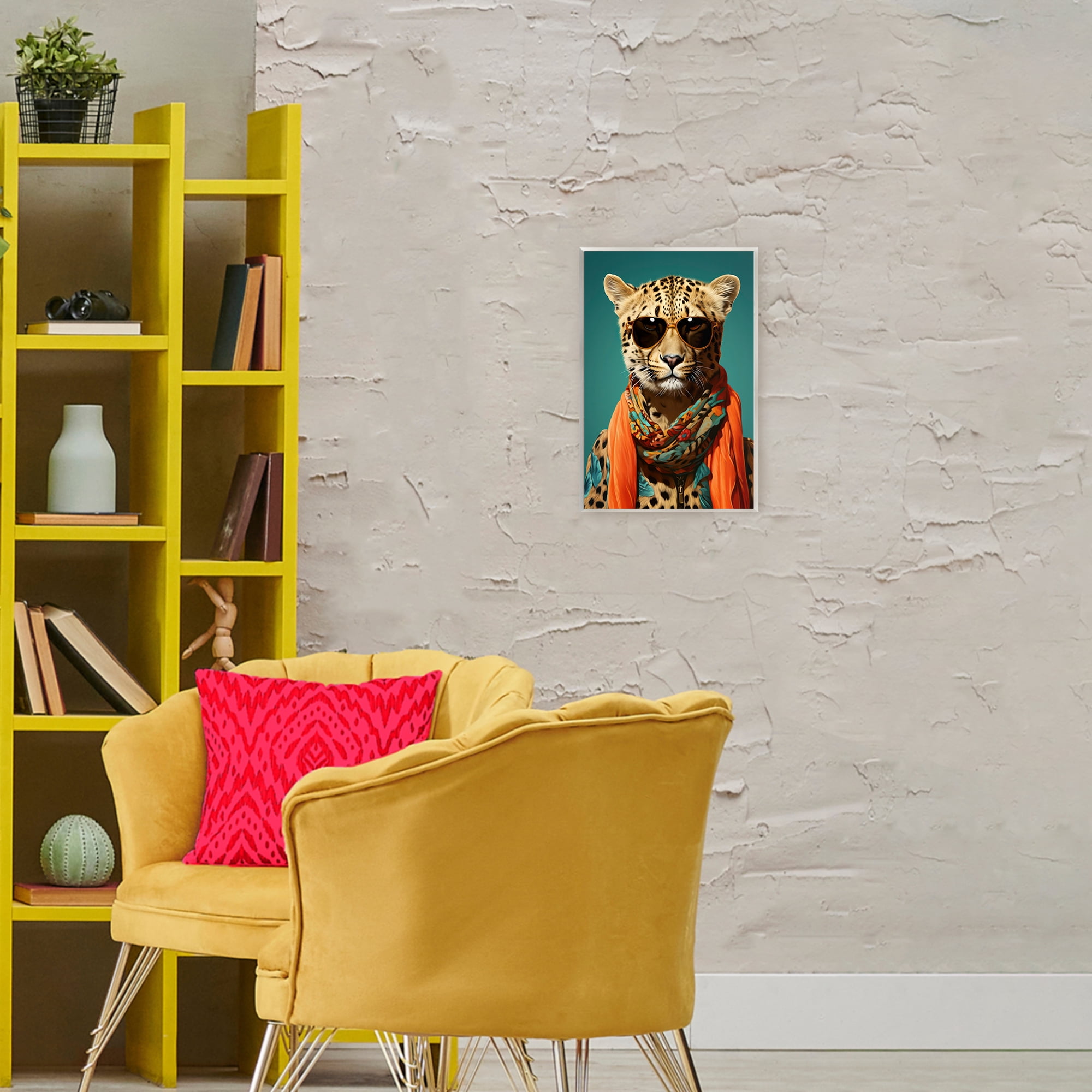 Stupell Industries Safari Glamour Leopard Wall Plaque Art, design by Andrea Haase