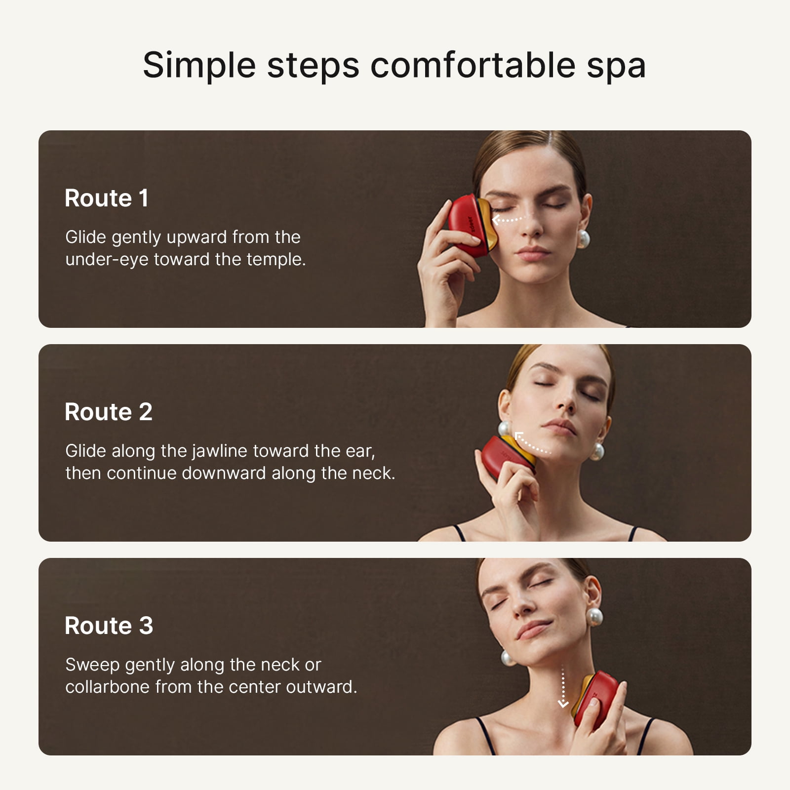 Zdeer LED Red Light Therapy Facial & Neck Massager – Heated Gua Sha Facial Sculpting Device with Vibration for Firming & Lifting, Perfect Christmas & Valentine’s Day Gift for Her