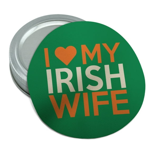 I Love My Irish Wife Round Rubber Non-Slip Jar Gripper Lid Opener
