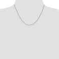 thumbnail image 2 of 18K Leslie's White Gold 1.15mm Diamond Cut Cable Chain; 18 inch; Lobster Clasp; for Adults and Teens; for Women and Men, 2 of 5