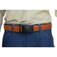 thumbnail image 2 of Marshal Men's Genuine Leather Ratchet Dress Belt With Automatic Buckle Tan Buckle1, 38", 2 of 9