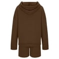 thumbnail image 3 of Track Suits for Women Set Long Sleeve Half Zip Hoodie and Shorts 2 Piece Matching Set Sweat Shorts Sets Spring Fall Outfits, 3 of 3