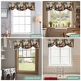 thumbnail image 6 of Tie Up Valances for Windows, Country Flower Adjustable Valance Curtains Window Treatment for Living Room, Western Texas Star Butterfly Barn Door Rod Pocket Kitchen Curtains & Drapes 42x12 Inch, 6 of 9