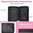 thumbnail image 6 of Hardshell Luggage, Lightweight Durable ABS Suitcase with Double Spinner Wheels, TSA Lock, 20 Inch Travel Carry On Luggage, Pink, 6 of 8