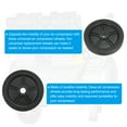 thumbnail image 3 of Uxcell 8" Universal Air Compressor Wheel with 1" Hole for Easy Mobility, Black, 3 of 5