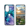 thumbnail image 1 of Compatible with Moto Edge+ (2022） Phone Case, Blue-Marble-20 Case Men Women, Flexible Silicone Shockproof Case for Moto Edge+ (2022）, 1 of 1