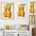 thumbnail image 4 of Designart "The Golden Grove Of Pineapples" Pineapples Floater Framed Wall Decor, 4 of 5