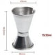 thumbnail image 3 of Vaso medidor de alcohol de acero inoxidable de 15/30 ml, vaso medidor de alcohol para cócteles, vaso medidor de ginebra doble, para cócteles de bar, medida de copa de vino (15/30 ml), 3 of 5