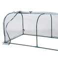 thumbnail image 6 of Outsunny Portable Mini Cloche Greenhouse with Zipper Doors, 7' L x 3' W x 2.5' H, Waterproof UV Protected Cover, 6 of 9