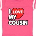 thumbnail image 4 of Inktastic I Love My Cousin Boys or Girls Baby Bodysuit, 4 of 5