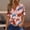Red, variant on ALLLIST Henley Tops for Women Short Sleeve Summer T-Shirts Hawaiian Green Fashion Shirts for Women