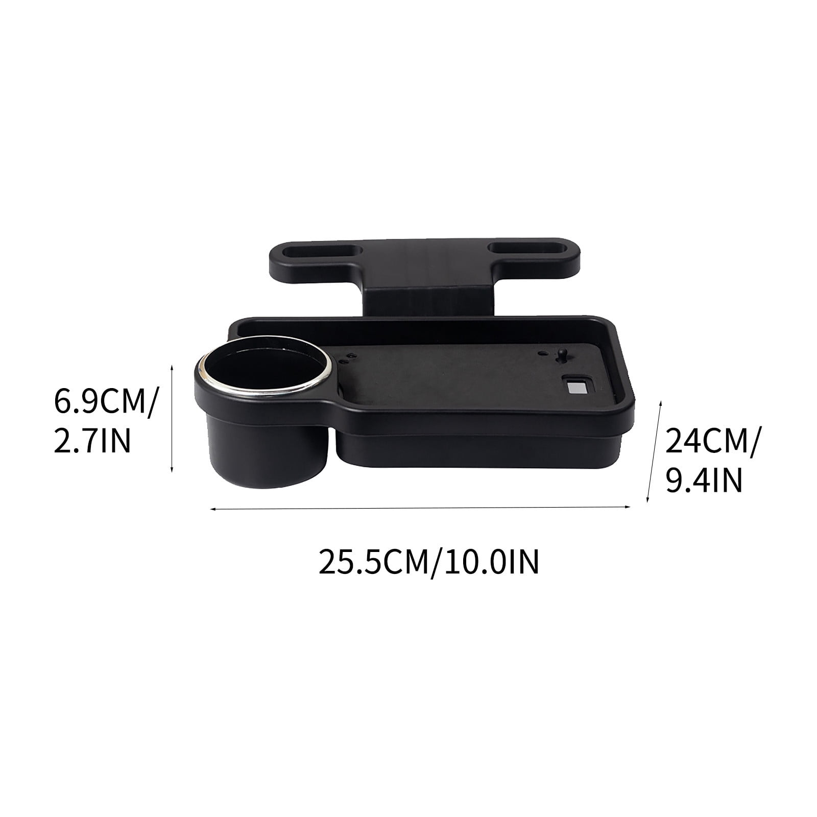 Car Seat Back Tray Table, Foldable Car Cup Holder Storage Box, Vehicle Seat Back Organizer Tray, Multi Function Car Cup Holder Food Tray, Durable Car Storage Organizer Accessory