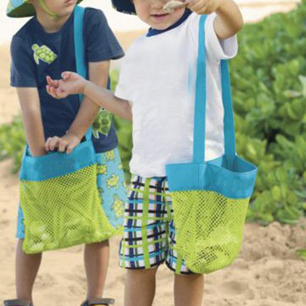TureClos Kids Baby Beach Toys Bag Mesh Pouch Outdoor Children Toys