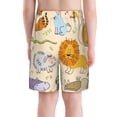 thumbnail image 3 of Cauagu Animals Print Swim Trunks for Men,Youth Boys Swim Shorts Compression Liner Beach Shorts Boys' Swimming Shorts 7-20 Years Bathing Suit-X-Large, 3 of 7