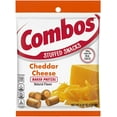 Combos Cheddar Cheese Baked AIF4 Pretzels, 6.3 oz Bag (Pack of 2) with By The Cup Bag Clip